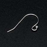 10pcs 925 Silver Earring Hooks with Ball End 20x10mm