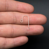 10pcs 925 Silver Earring Hooks with Ball End 20x10mm