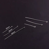 10pcs Sterling Silver S925 9-pin T-needle Curved Needle Earrings DIY Jewelry