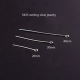 10pcs Sterling Silver S925 9-pin T-needle Curved Needle Earrings DIY Jewelry