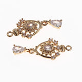 10pcs CZ Zircon Pendants for DIY Jewelry Making