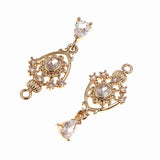 10pcs CZ Zircon Pendants for DIY Jewelry Making