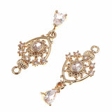 10pcs CZ Zircon Pendants for DIY Jewelry Making