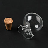 10pcs Teardrop Glass Bottles Cork Empty Wishing Bottles DIY Vials Pendant Beads