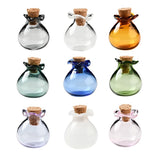10pcs Teardrop Glass Bottles Cork Empty Wishing Bottles DIY Vials Pendant Beads