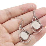 10pcs Teardrop Stainless Steel Earring Bases Settings DIY Kits