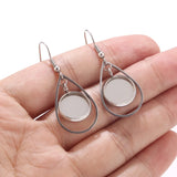 10pcs Teardrop Stainless Steel Earring Bases Settings DIY Kits