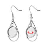 10pcs Teardrop Stainless Steel Earring Bases Settings DIY Kits