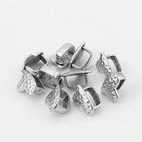 10pcs Tibetan Silver Heart Spacer For Licorice Leather Cord Jewelry DIY