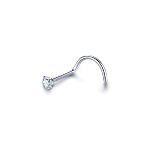 10pcs Titanium CZ Crystal Nose Studs Women Nose Ring Body Jewelry