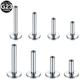 10pcs Titanium Lip Piercing Accessories 14G 16G Bar Body Jewelry