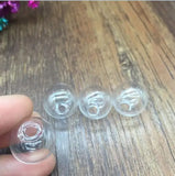 10pcs Mini Lightbulb Glass Bubble Round Ball DIY Glass Orbs Pendants