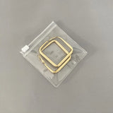 10pcs Transparent Zip Lock PVC Bags Square Clear Zipper Jewelry Pouches