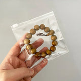 10pcs Transparent Zip Lock PVC Bags Square Clear Zipper Jewelry Pouches