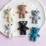 10pcs Bear Resin Charms Keyring Pendant DIY Jewelry Making
