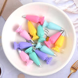 10pcs Colorful Macarons Charms for DIY Earrings Necklace