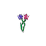 10pcs Tulip Charm for Living Glass Locket