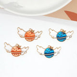 10pcs Enamel Sky Rocket Charms for Earring DIY