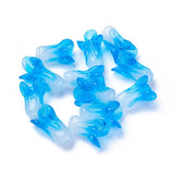 10pcs Two Tone Cabbage Shape Lampwork Beads for DIY Jewelry