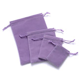 10pcs Velvet Drawstring Pouches Flannel Bags 5x7cm 7x9cm 10x12cm 13x18cm