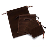 10pcs Velvet Drawstring Pouches Flannel Bags 5x7cm 7x9cm 10x12cm 13x18cm
