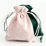 10pcs Velvet Jewelry Bags Flannel Drawstring Small Cloth Pocket