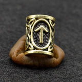 10pcs Viking Runes Beads Large Hole Bead Accessories for Jewelry Making