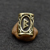 10pcs Viking Runes Beads Large Hole Bead Accessories for Jewelry Making