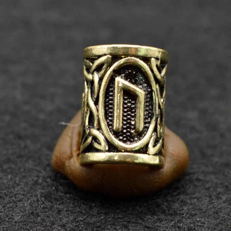 10pcs Viking Runes Beads Large Hole Bead Accessories for Jewelry Making