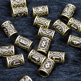 10pcs Viking Runes Beads Large Hole Bead Accessories for Jewelry Making