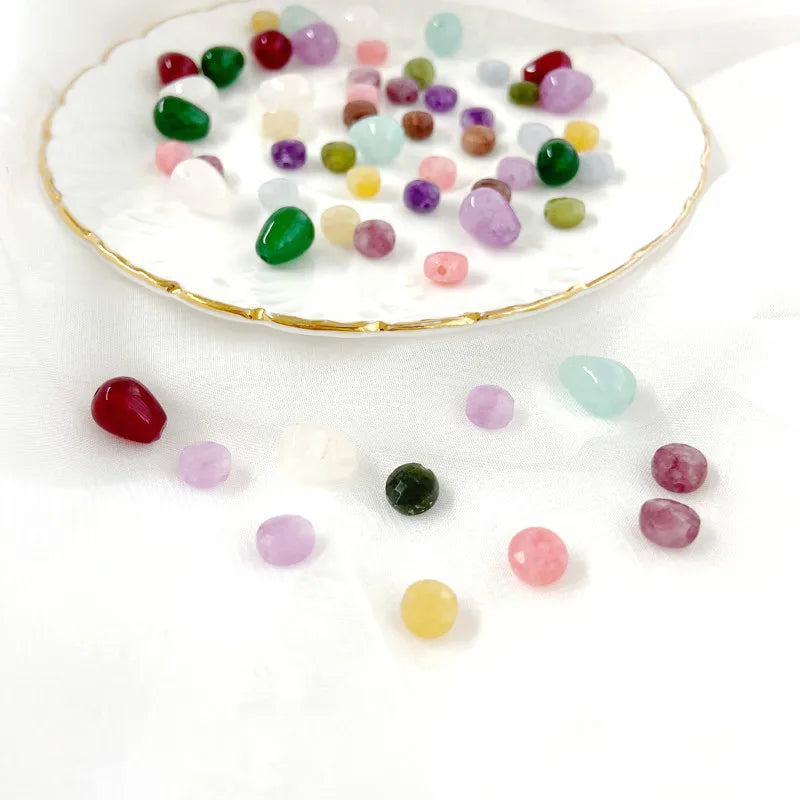 10pcs Vintage Natural Stone DIY Earrings Ear Studs Accessories