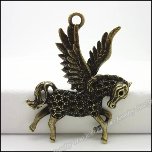 10pcs Vintage Charms Horse Pendant DIY Jewelry Making