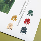 10pcs Copper Rose Flower Pendant DIY Earrings Accessory