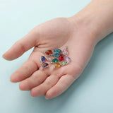 10pcs Water Drop Metal Glass Crystal Charms For Jewelry Making DIY