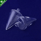 10pcs Clear Glass Water Droplets Shape Pendant Wishing Bottles