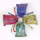 10pcs Wedding Gift Bags Drawstring Ethnic Style Pouches Storage