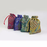 10pcs Wedding Gift Bags Drawstring Ethnic Style Pouches Storage