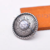 10pcs Silver Concho Screwback for Western Saddle Bridle Bead