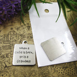 10pcs Grandma Stainless Steel Charms Pendant DIY Jewelry Making Findings
