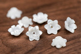10pcs Mother of Pearl Tulip Shell Flower Beads 6/10mm