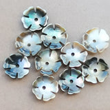 10pcs 8mm Mother of Pearl Shell Flower Pendant Bead