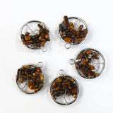 Wholesale Tiger Eye Stone Tree of Life Pendant Necklace
