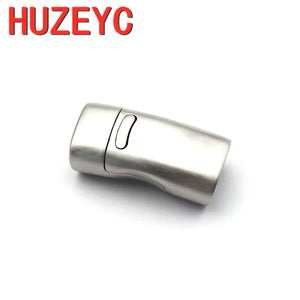 10pcs Stainless Steel Magnet Clasp Leather Cord Bracelet Jewelry DIY