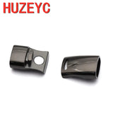 10pcs Stainless Steel Magnet Clasp Leather Cord Bracelet Jewelry DIY