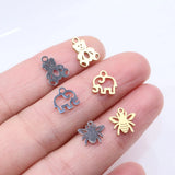 10pcs Stainless Steel High Mini Polish Women Charm Pendant DIY Necklace