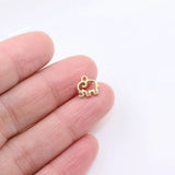 10pcs Stainless Steel High Mini Polish Women Charm Pendant DIY Necklace