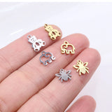 10pcs Stainless Steel High Mini Polish Women Charm Pendant DIY Necklace
