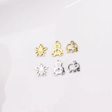 10pcs Stainless Steel High Mini Polish Women Charm Pendant DIY Necklace