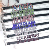 10pcs Bracelet Silicone with 100pcs Slide Letters Charms DIY Jewelry