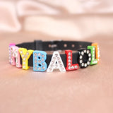 10pcs Bracelet Silicone with 100pcs Slide Letters Charms DIY Jewelry